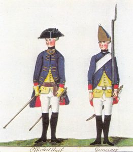 Offizier und Grenadier vom Hessischen Grenadier-Regiment